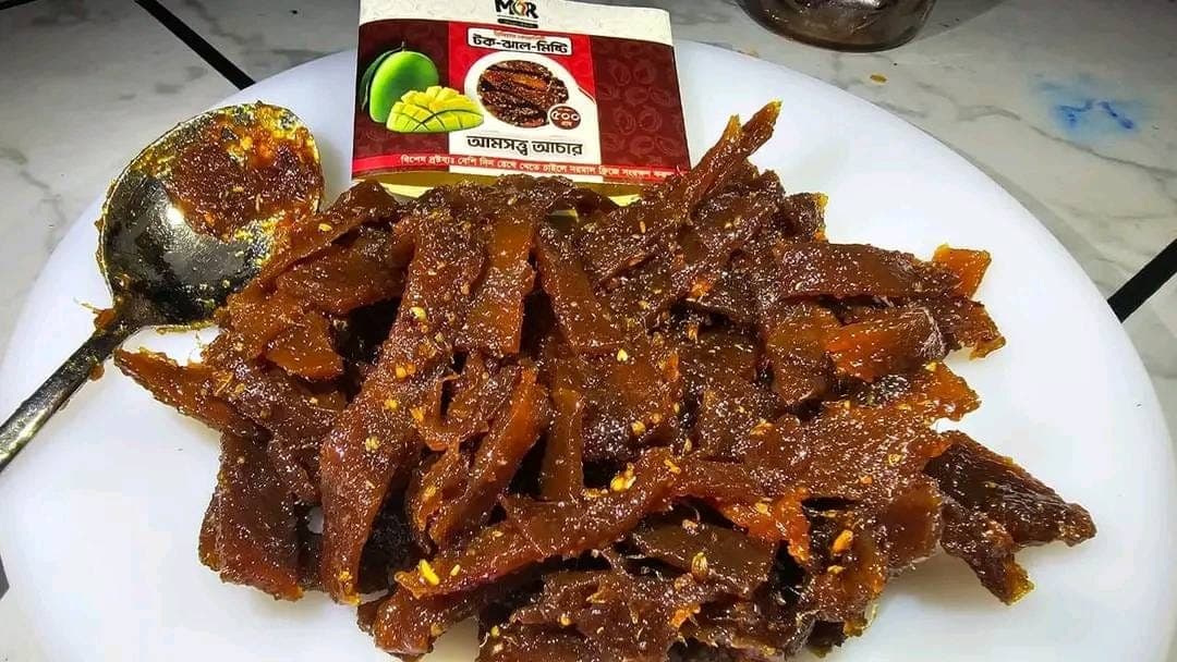 টক-ঝাল মিষ্টি আমসত্ব আচার